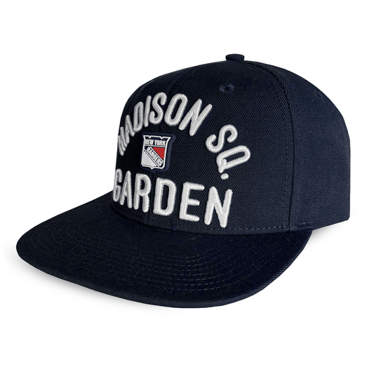We Bleed Blue Rangers Madison Square Garden Snapback Hat