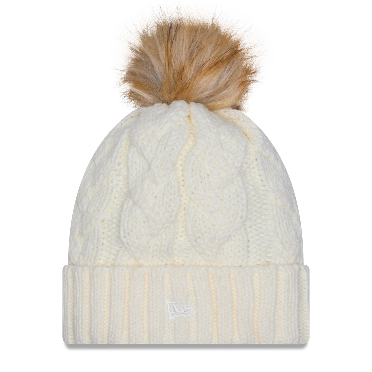 Women's New Era Knicks Fur Chrome Knit Pom - Back View