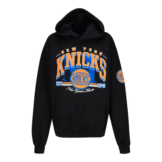 QORE x Knicks Raised Bubble Print Hoodie - Front View