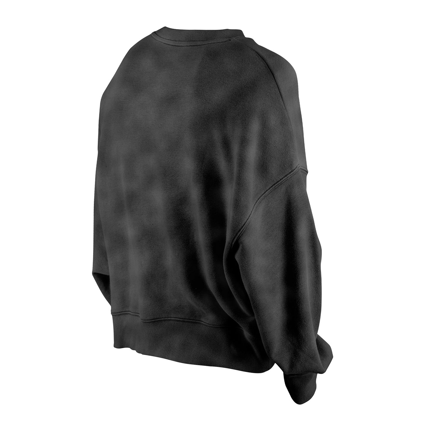 Women's New Era Knicks Throwback Washed Black Crew - Back View