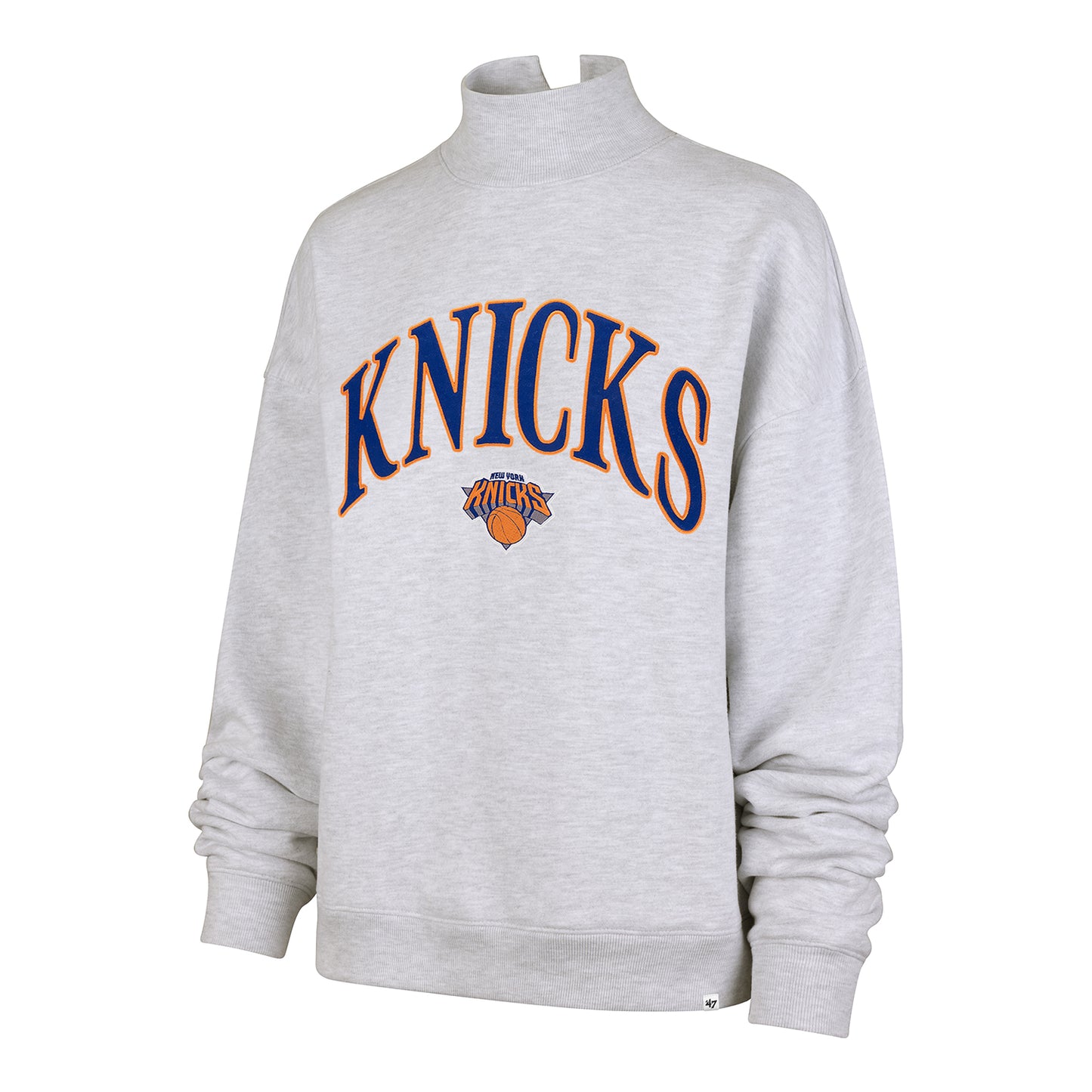 Women's '47 Brand Knicks Vantage Mock Neck Pullover - Front View