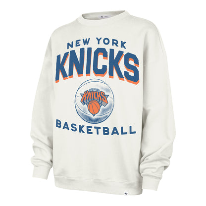 Women's '47 Brand Knicks Arch Cloud Oversized Crew - Front View
