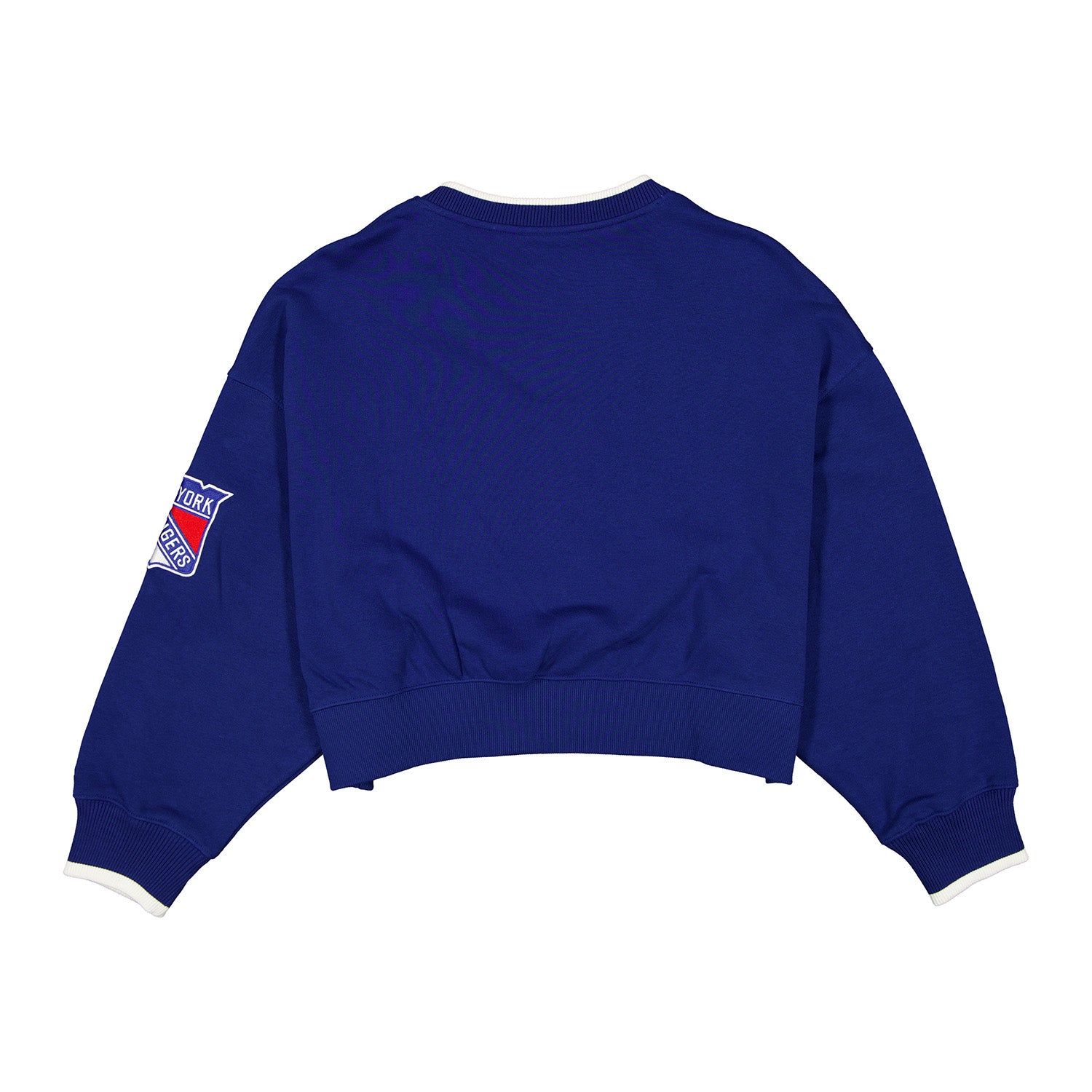 Women's New Era Knicks Royal V-Neck Sweater - Back View