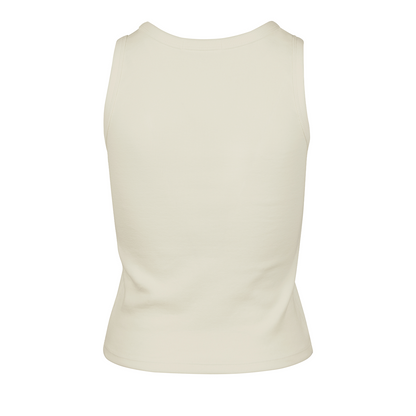 Womens 47 Brand Knicks Tranquility Baby Rib Tank In White - Back View