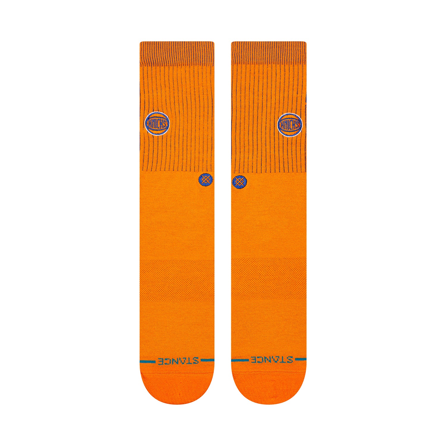 Stance Knicks Orange Badged Crew Sock - Front View