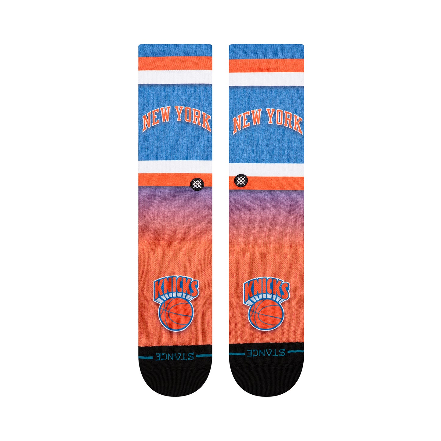 Stance Knicks Hardwood Classic Logo Sock - Front View