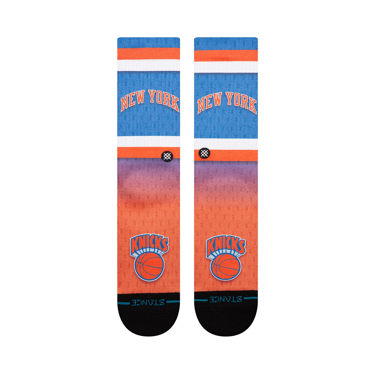 Stance Knicks Hardwood Classic Logo Sock - Front View