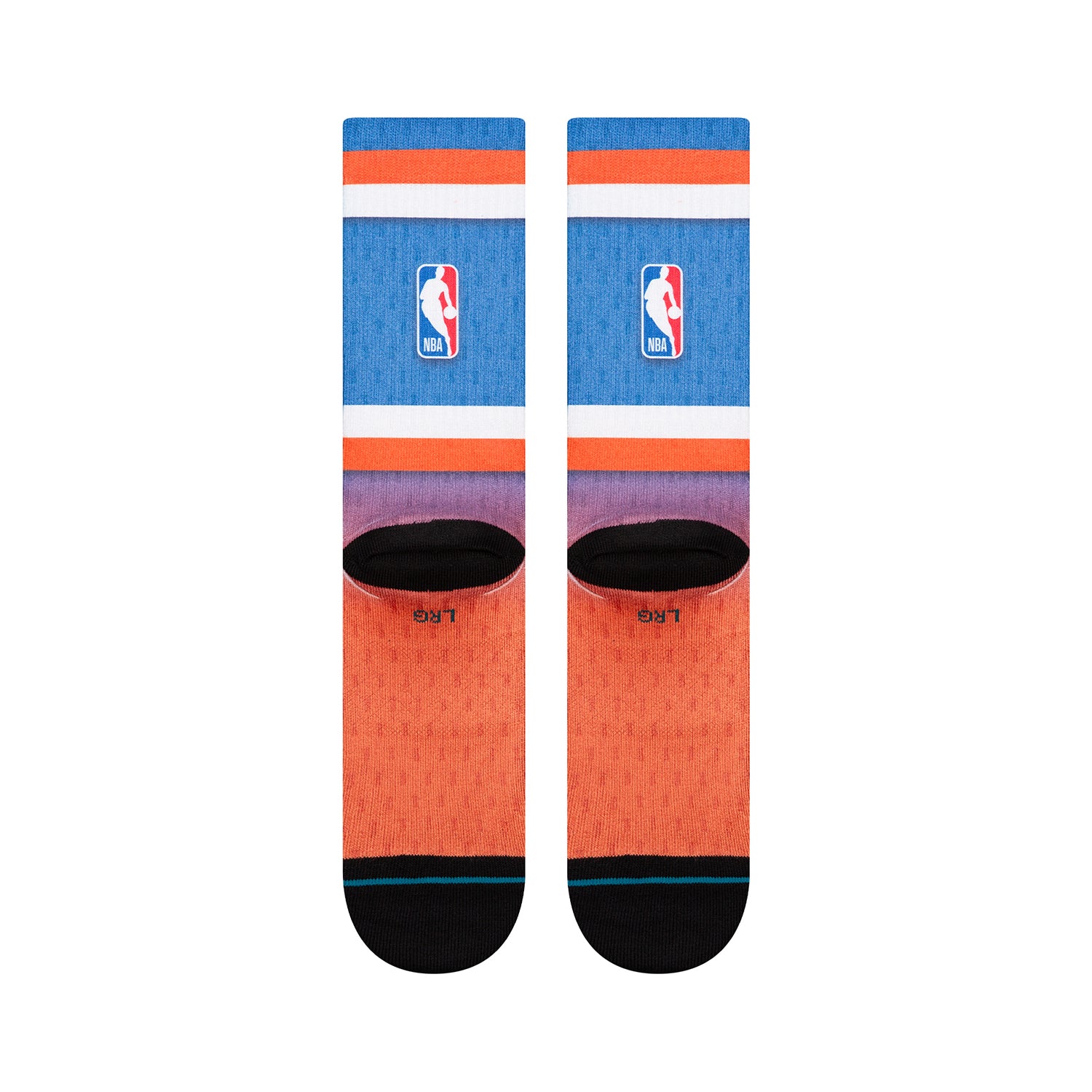 Stance Knicks Hardwood Classic Logo Sock - Back View