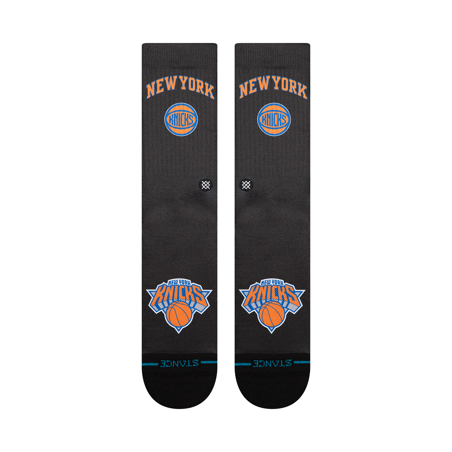 Stance Knicks Black Statement Edition Sock - Front View