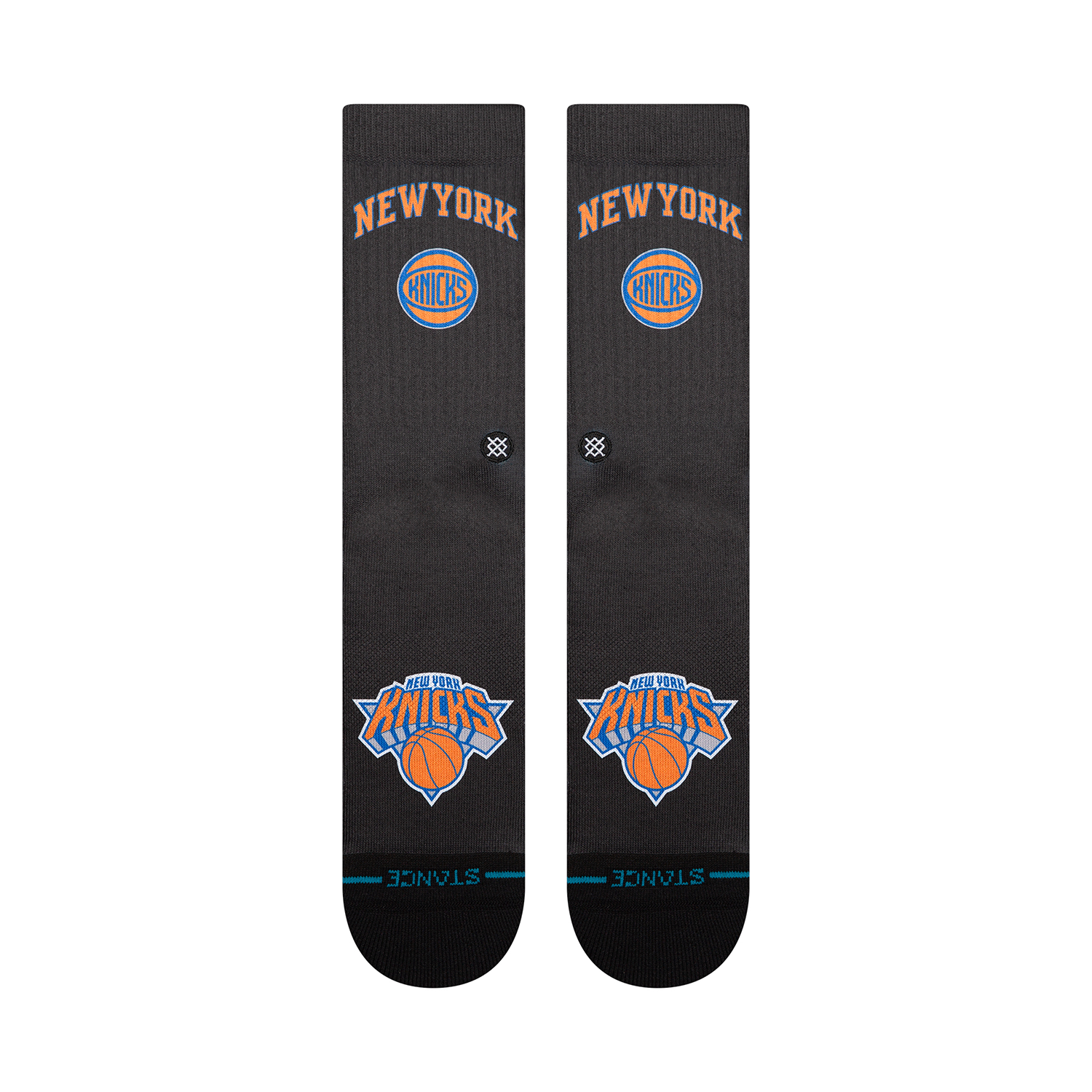 Stance Knicks Black Statement Edition Sock - Front View