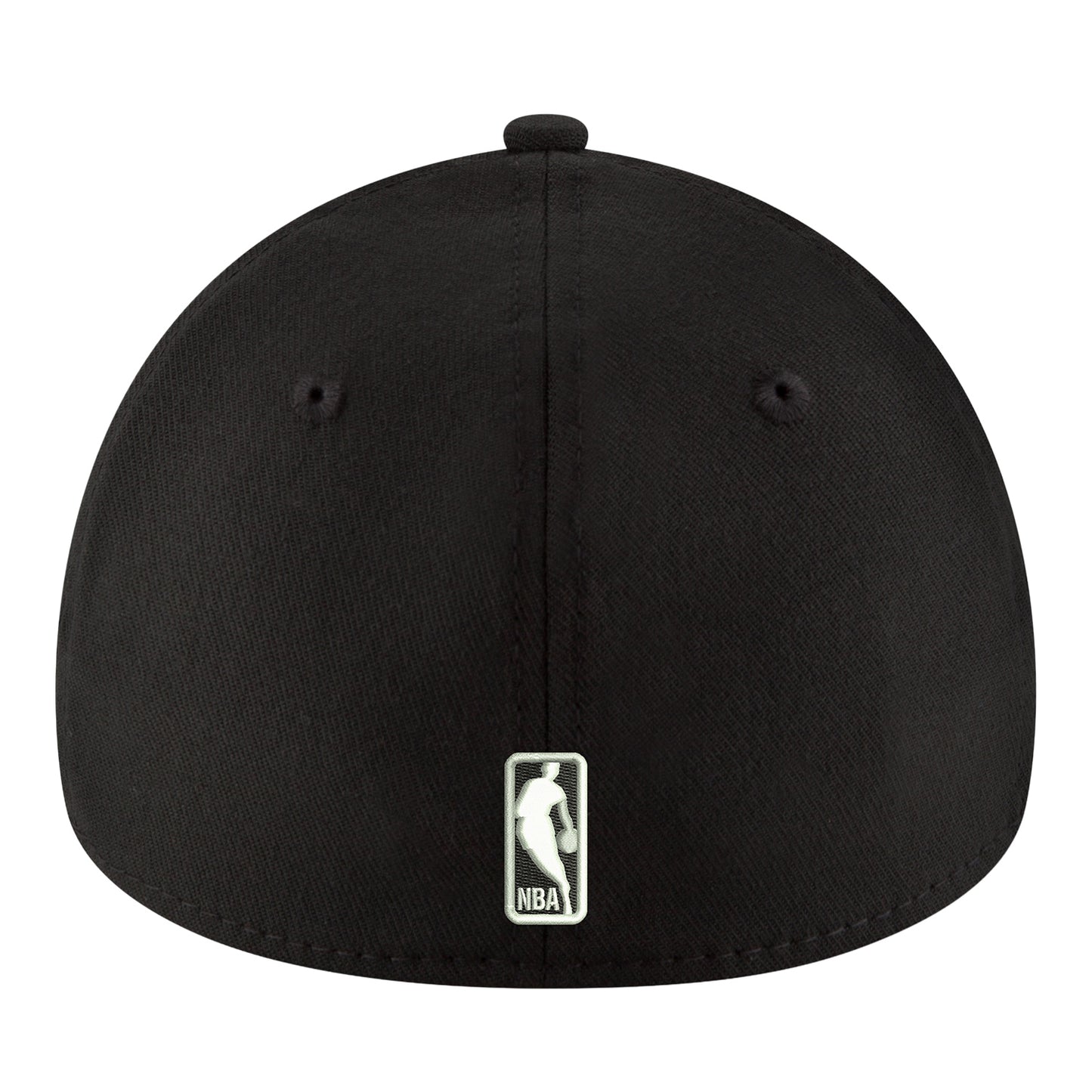 New Era Knicks 39THIRTY Flex Hat In Black - Back View