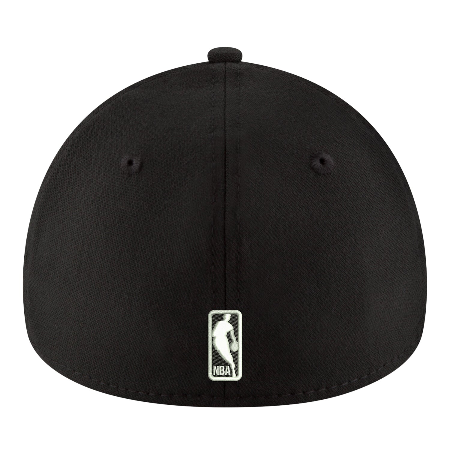 New Era Knicks 39THIRTY Flex Hat In Black - Back View