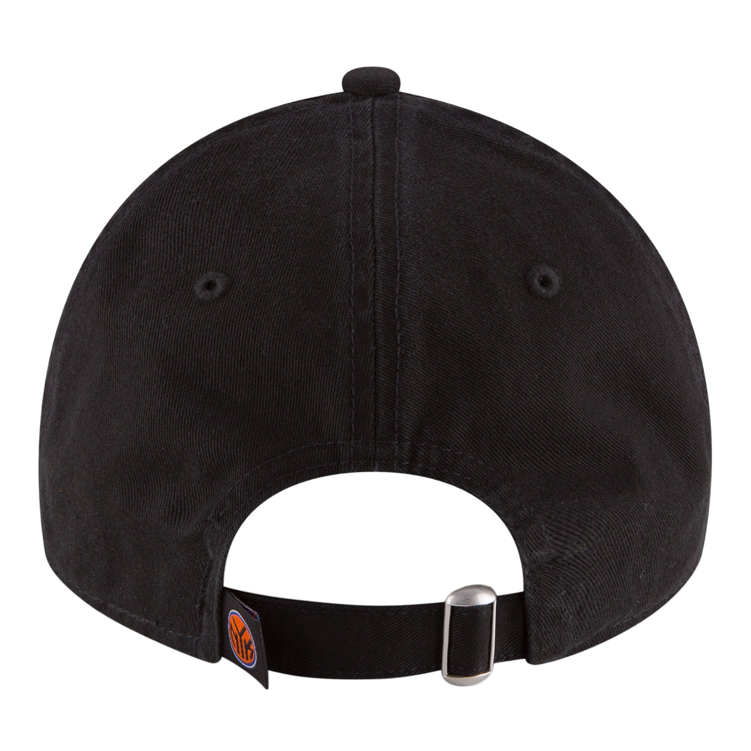 New Era Knicks 9TWENTY Core Classic Adjustable Hat In Black - Back View