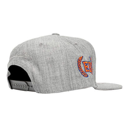 Knicks x Extra Butter x Mitchell & Ness Origin Snapback In Grey - Back View