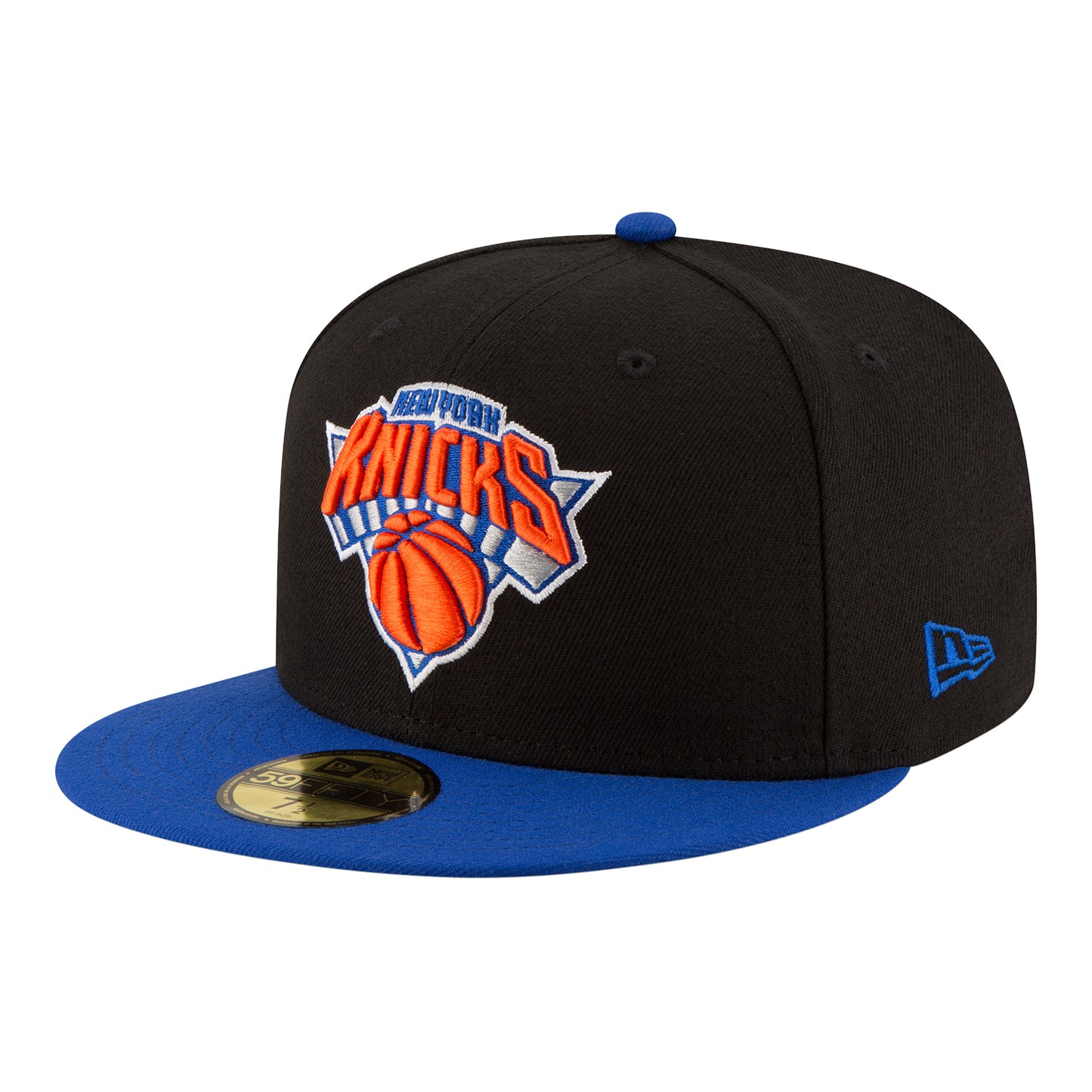 New Era Knicks Two Tone 59Fifty Fitted In Black - Front Left View