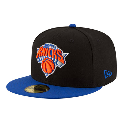 New Era Knicks Two Tone 59Fifty Fitted In Black - Front Left View