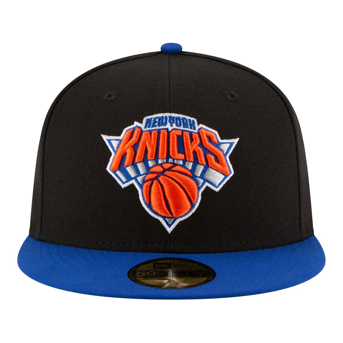 New Era Knicks Two Tone 59Fifty Fitted In Black - Front View