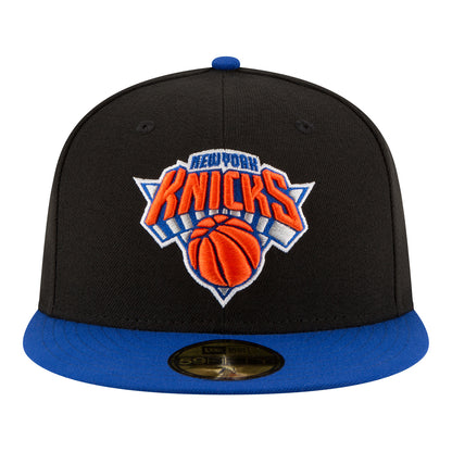 New Era Knicks Two Tone 59Fifty Fitted In Black - Front View