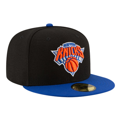 New Era Knicks Two Tone 59Fifty Fitted In Black - Front Right View
