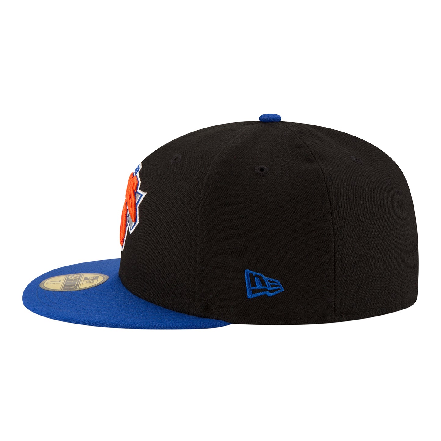 New Era Knicks Two Tone 59Fifty Fitted In Black - Side View