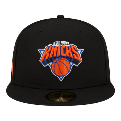New Era Knicks 21-22 City Edition Alt 5950 Hat In Black - Front View