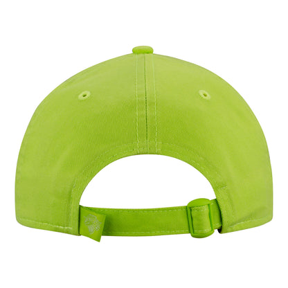 New Era Knicks Colorpack Tonal Lime Green Adjustable Hat - Back View