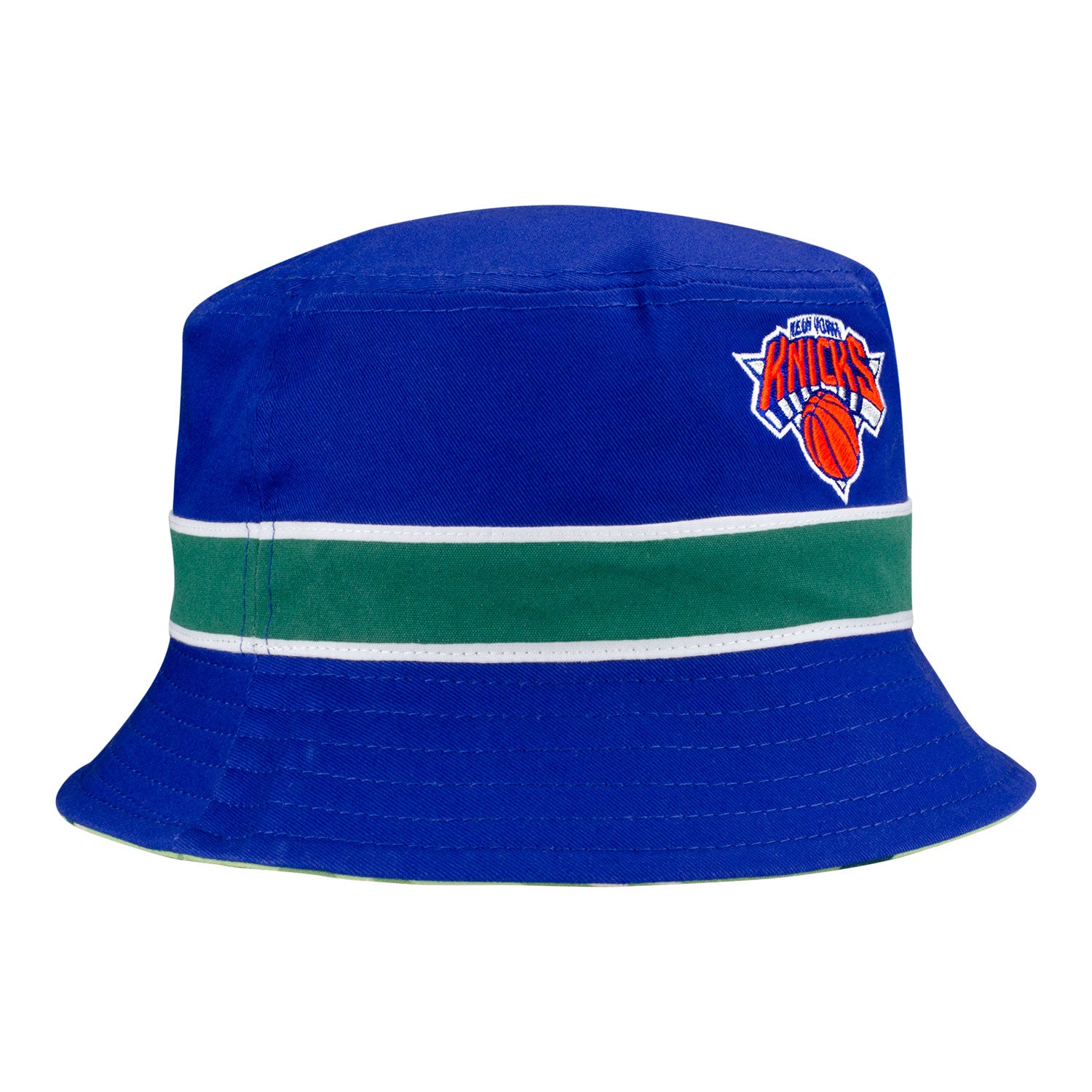 New Era Knicks Golf Print Reversible Bucket Hat