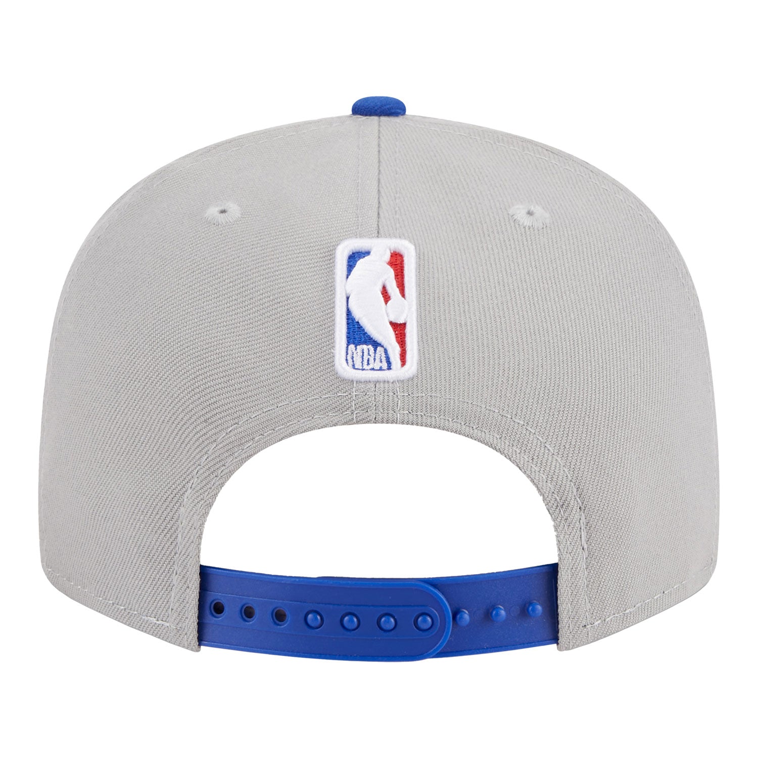 New Era Knicks 2023 Official Draft 950 Snapback Hat - In Grey - Back View