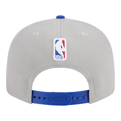 New Era Knicks 2023 Official Draft 950 Snapback Hat - In Grey - Back View