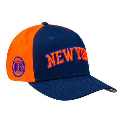 New Era Knicks Statement Navy/Orange 970 Stretch Snap - Front Right View