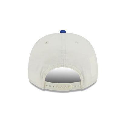 New Era Knicks Chainstitch 950 A Frame Snapback Chrome/Royal - Back View