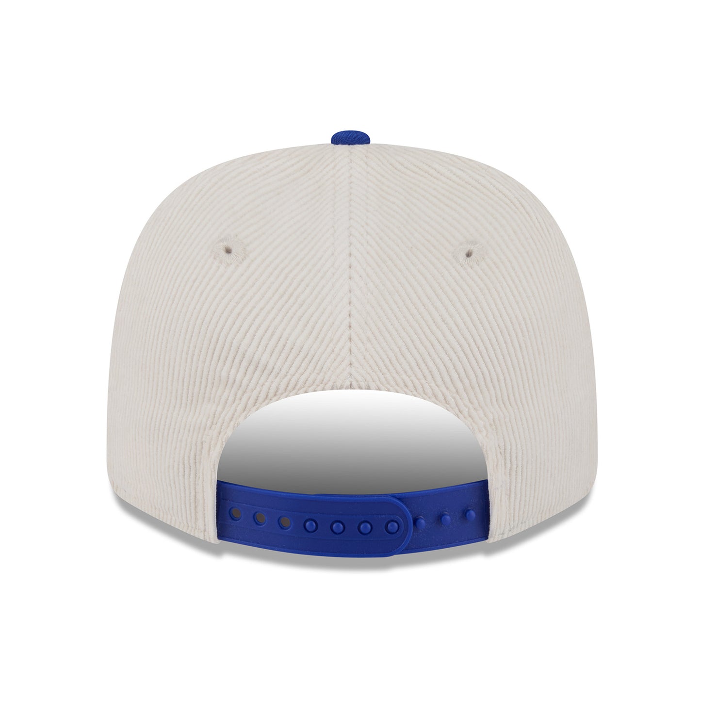 New Era Knicks Loyal Corduroy 970 Stretch Snapback Chrome/Royal - Back View