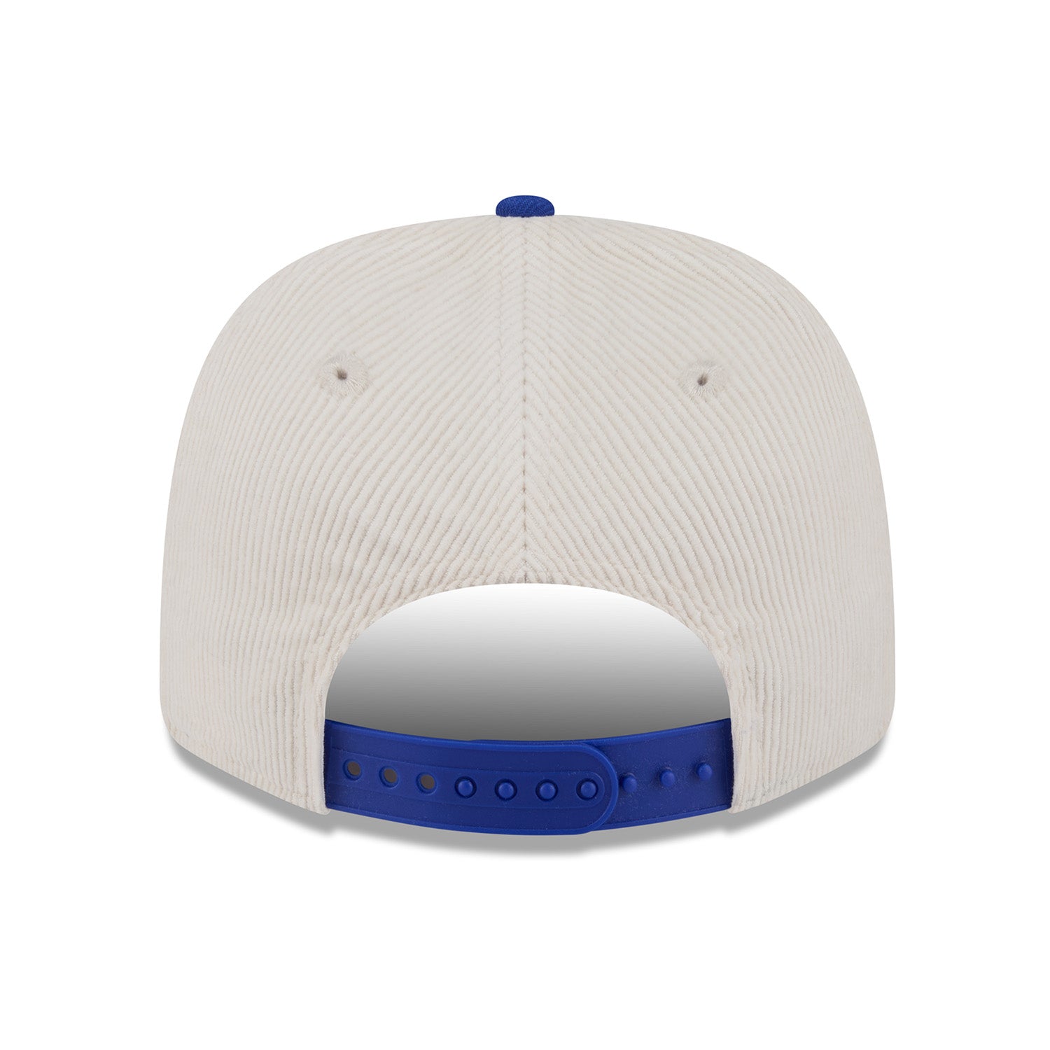 New Era Knicks Loyal Corduroy 970 Stretch Snapback Chrome/Royal - Back View