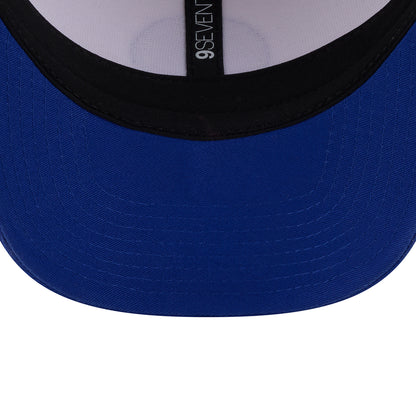 New Era Knicks Loyal Corduroy 970 Stretch Snapback Chrome/Royal - Under View