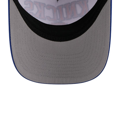 New Era Knicks Arch 940 M-Crown A Frame Snapback White/Royal - Under View
