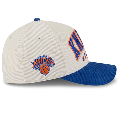 New Era Knicks 2Tone Sided 940 M-Crown A Frame Snapback Chrome/Royal - Side View