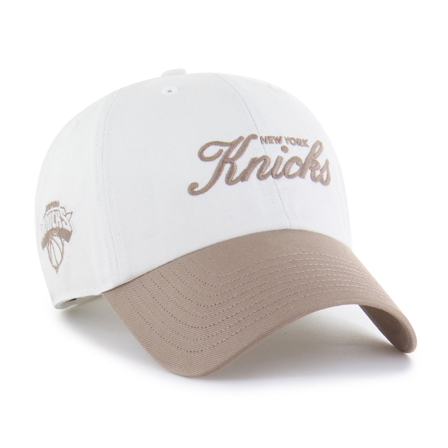 '47 Brand Knicks Sandstone/Portabella Foundational Two-Tone Clean Up - Front Right View