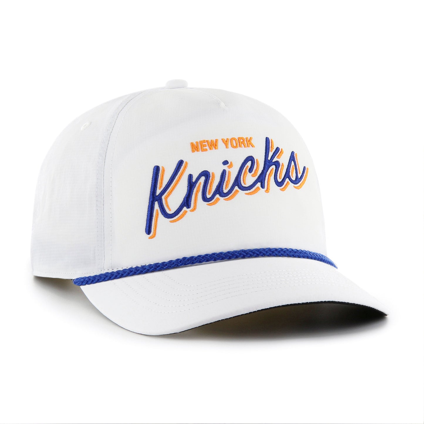 '47 Brand Knicks White BRRR Fairway Hitch Snapback - Front Right View