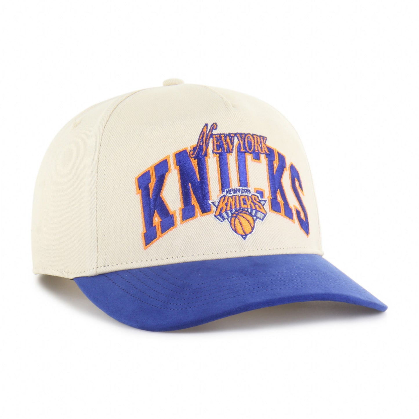 '47 Brand Knicks Natural Inbounds Hitch Snapback - Front View