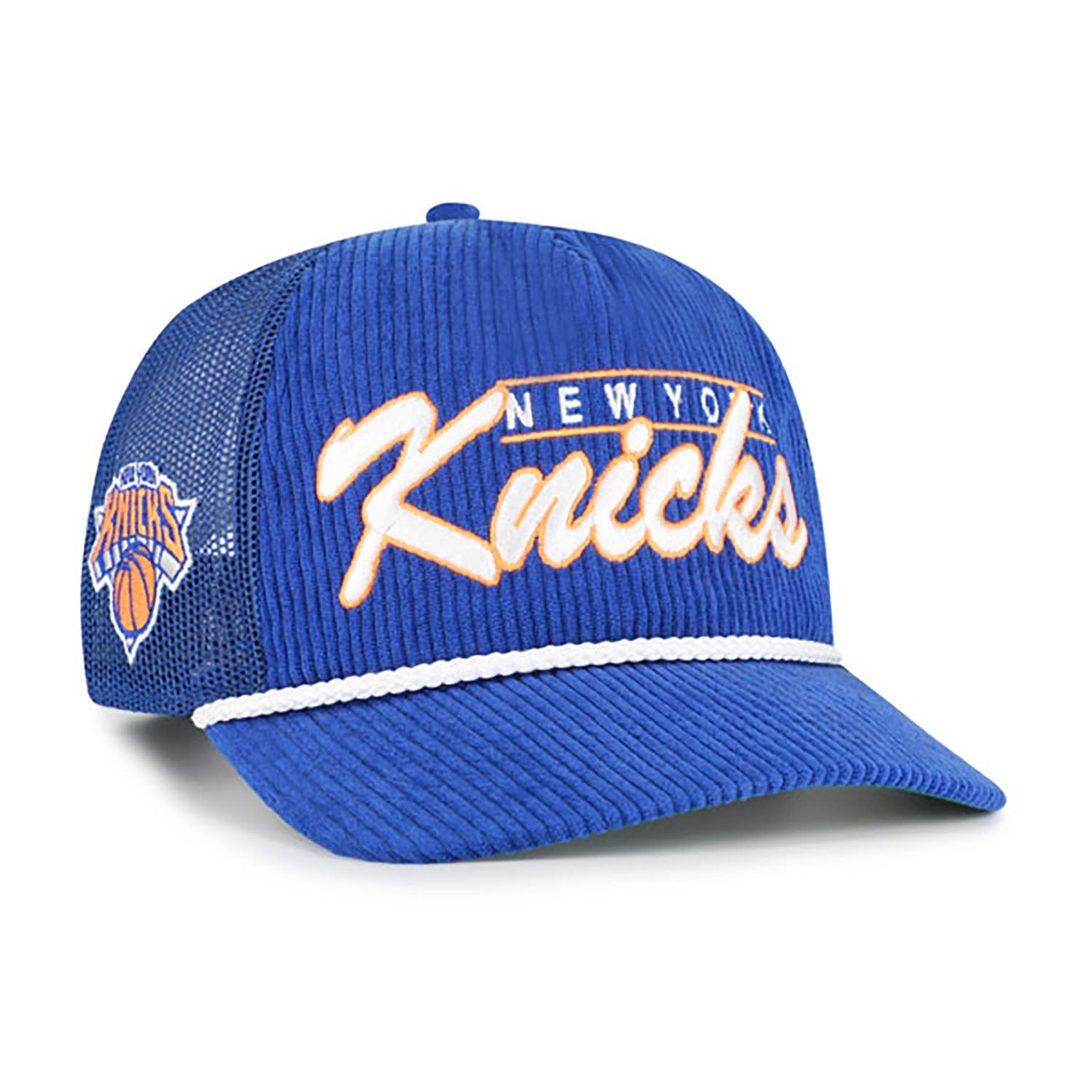 47 Brand Knicks Royal Double Header Mesh Hitch Snapback – Shop