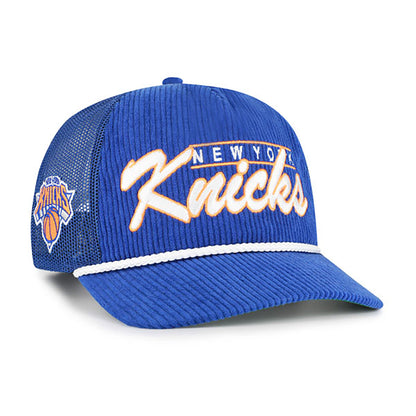 '47 Brand Knicks Royal Double Header Mesh Hitch Snapback - Front Right View