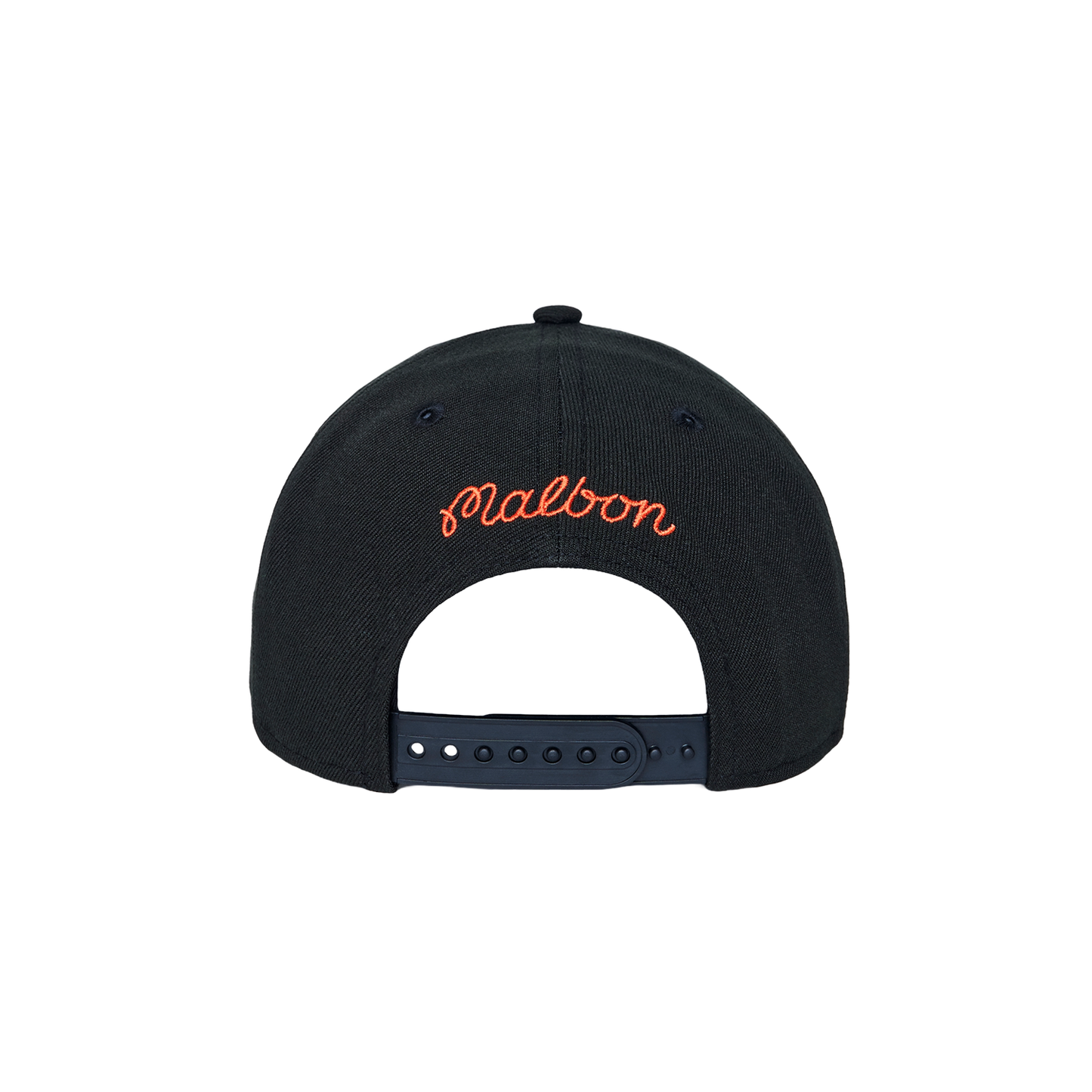 New Era Malbon x Knicks Black 9Forty A-Frame Snapback- Back View