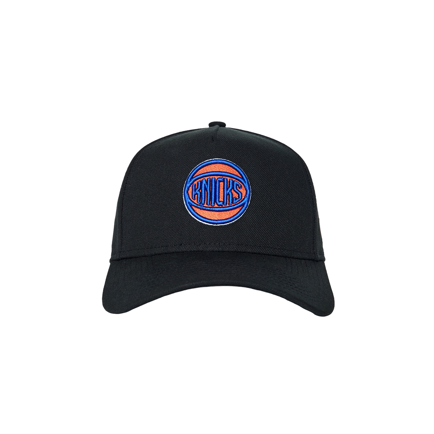 New Era Malbon x Knicks Black 9Forty A-Frame Snapback- Front View
