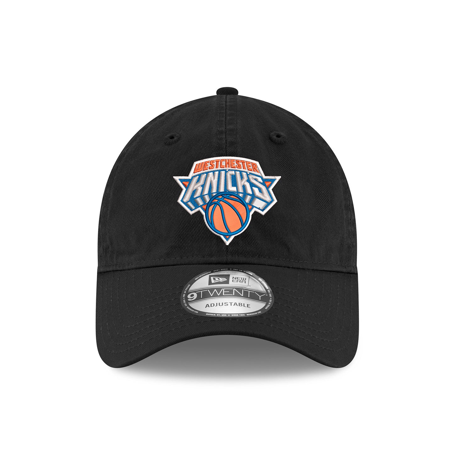 New Era Westchester Knicks Black 920 Adjustable Hat - Front View