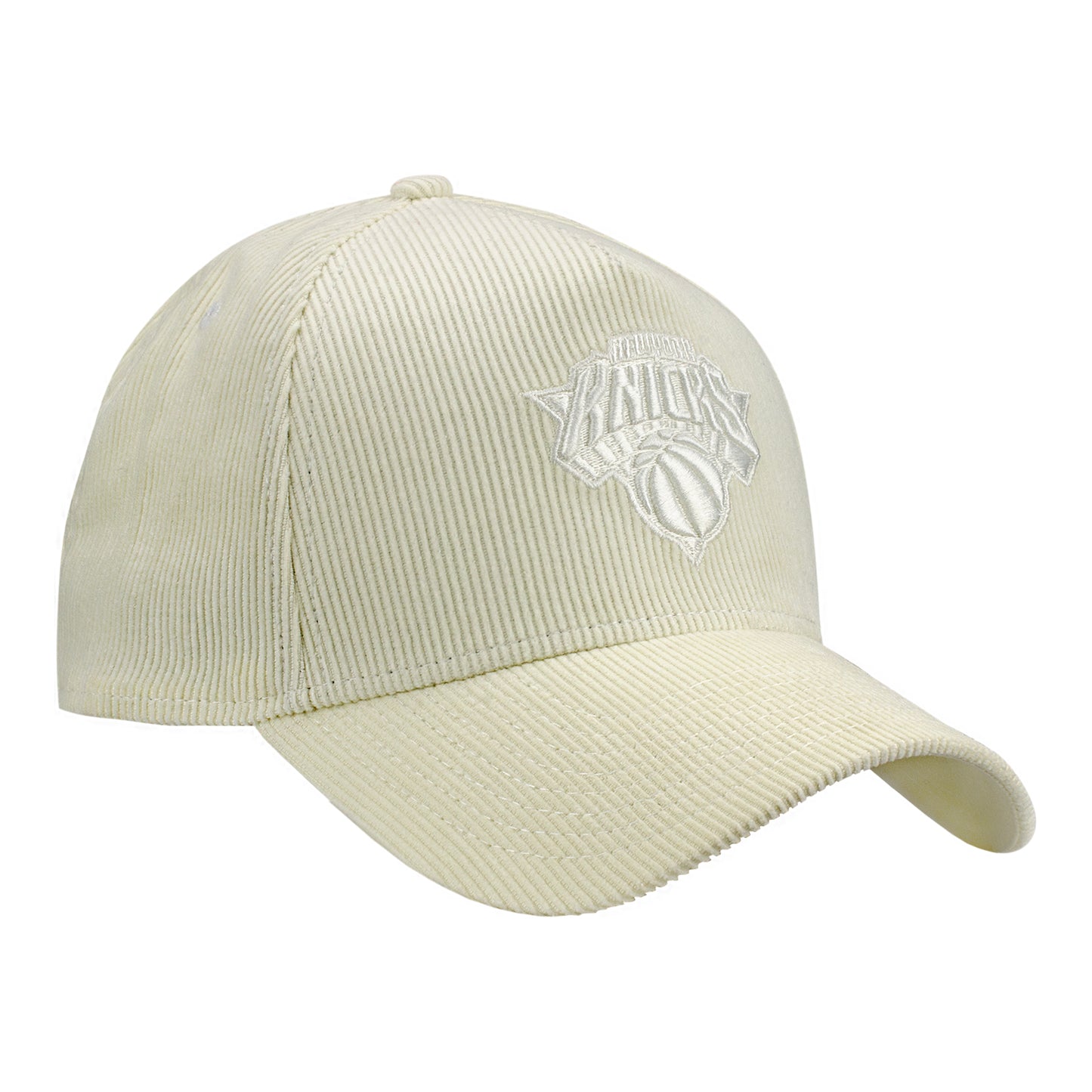 New Era Knicks Chrome Corduroy 940 A-Frame Snapback - Front Right View