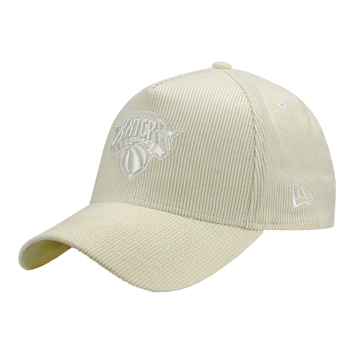 New Era Knicks Chrome Corduroy 940 A-Frame Snapback - Front Left View