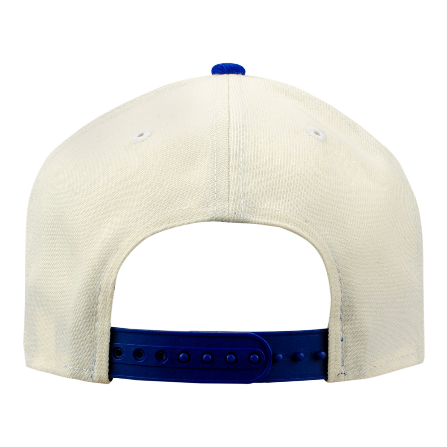 New Era Knicks Primary Logo Two-Tone Chrome/Royal 940 A-Frame Snapback -  Back View