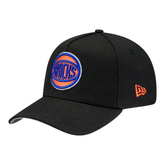 New Era Knicks Black Ball Logo 940 A-Frame Snapback