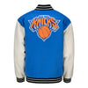 FISLL Knicks Unisex Varsity Jacket - In Blue - Back View
