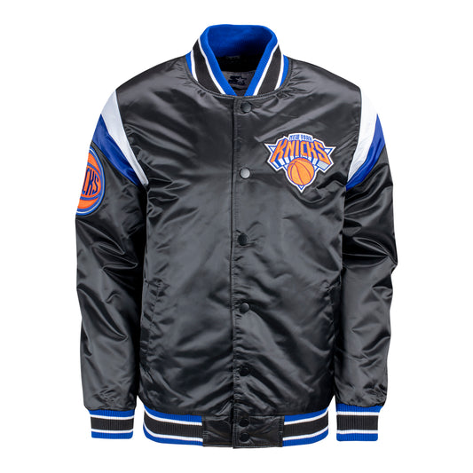 Starter Knicks Shutout Varsity Jacket - Front View